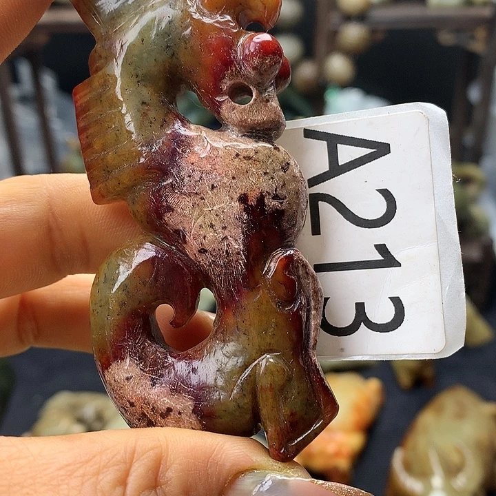 和田玉未镶嵌车挂