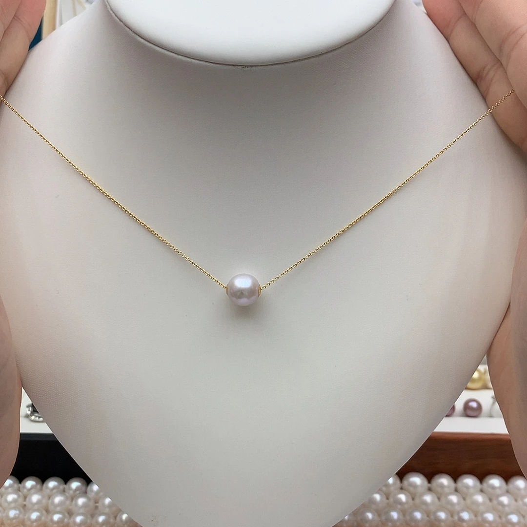 吊坠(赠链)银S925镶嵌淡水珍珠