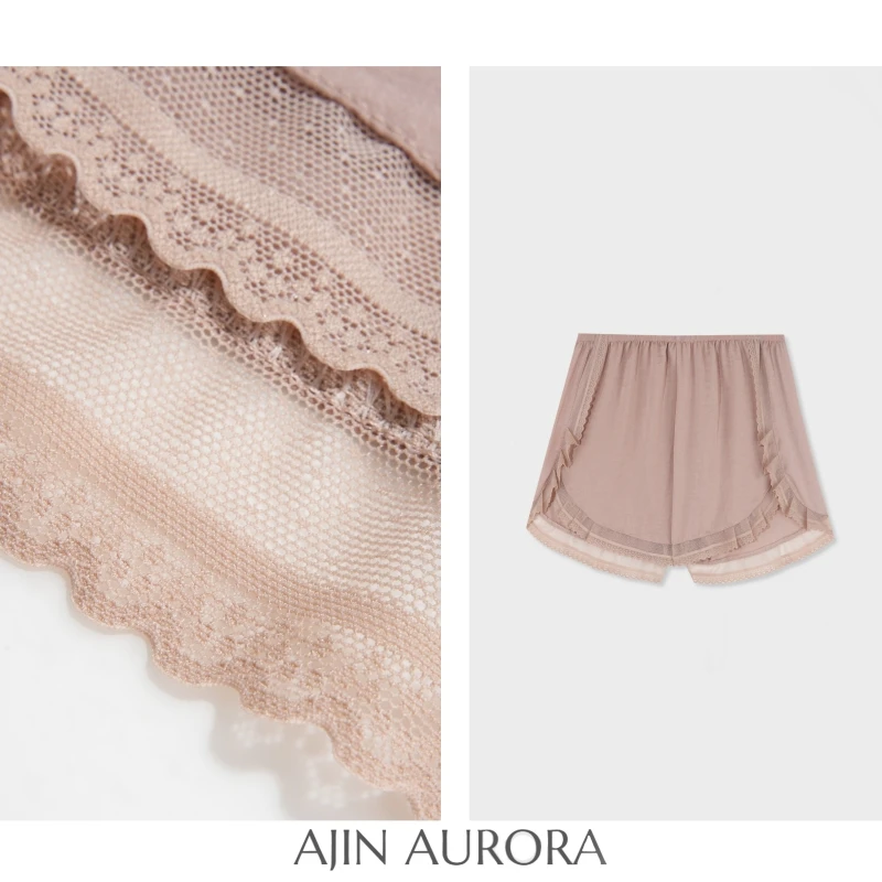 【夏日私语】夏季宽松蕾丝防走光居家安全打底短裤 -A7