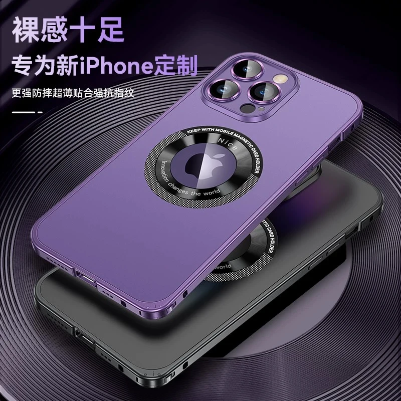 适用苹果16promax金属边框15磁吸手机壳14弹簧防摔扣13保护壳12
