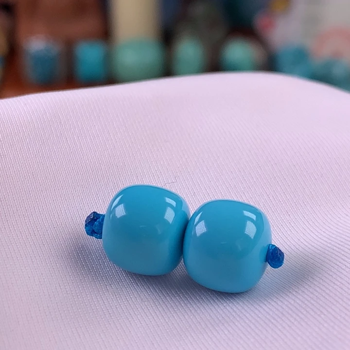 绿松石未镶嵌珠宝奇石9.6mm