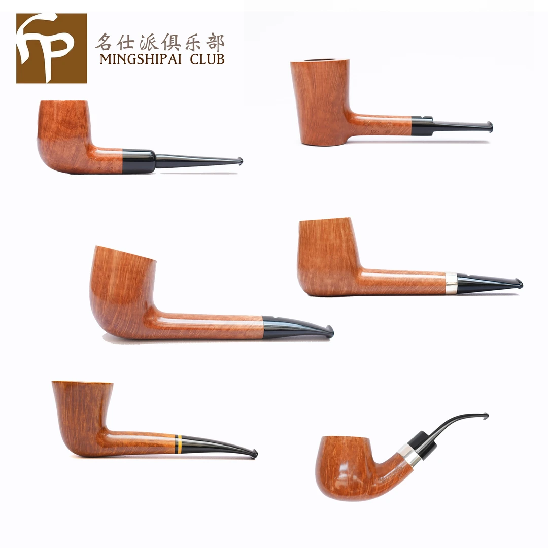 意大利Caminetto白胡子烟斗原木色石楠木光面斗