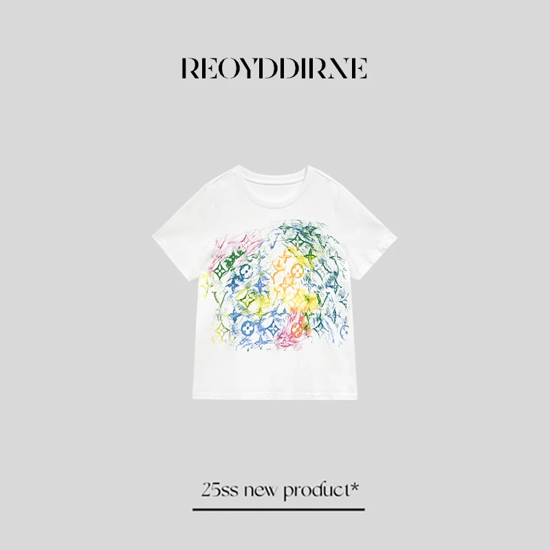 兔兔TUTU-【Reoyddirne】短袖女款爆款2025新款圆领印花T恤119207