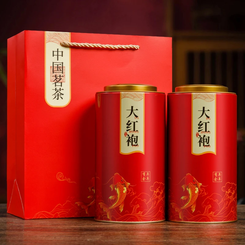 大红袍茶叶 福建高山岩茶果香耐泡精美罐装岩韵乌龙茶浓香型新茶