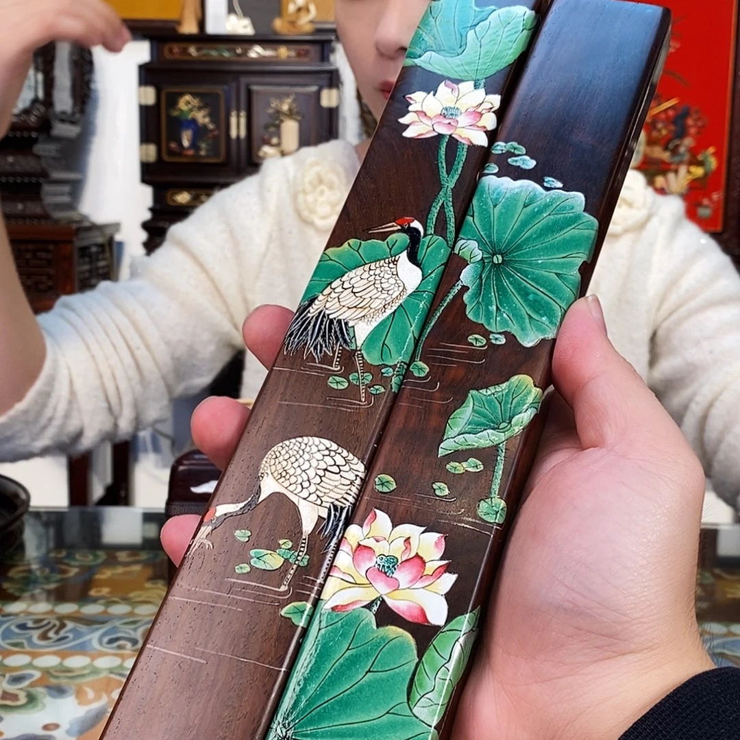 成套家具红酸枝木类大红酸枝镇尺