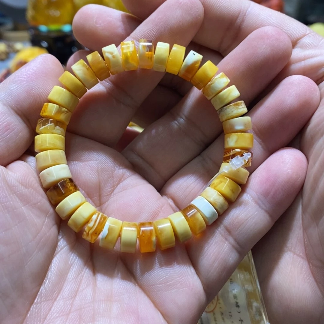裸石蜜蜡未镶嵌手串