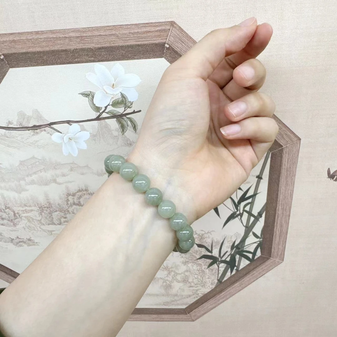 天然和田玉手串卡10mm