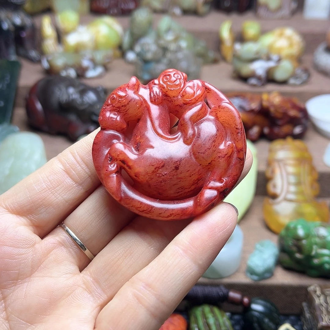 白玉菩提吊坠56。。