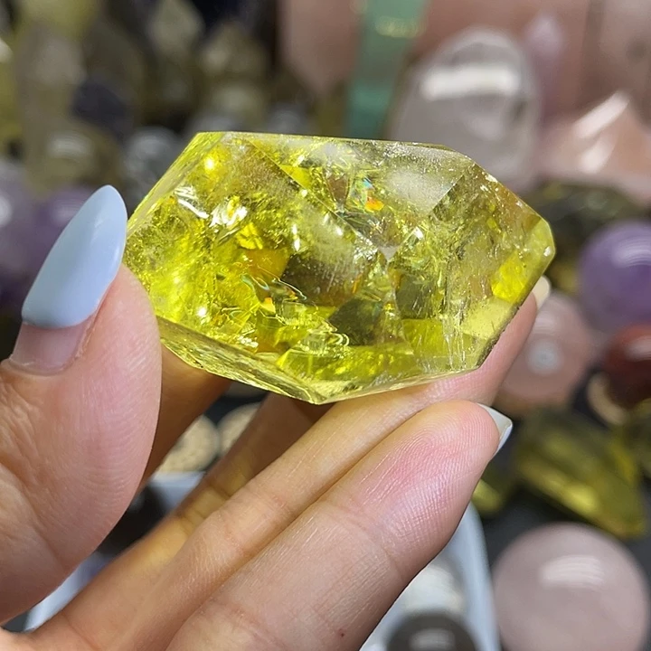 水晶珠宝半成品未镶嵌37黄水晶随行