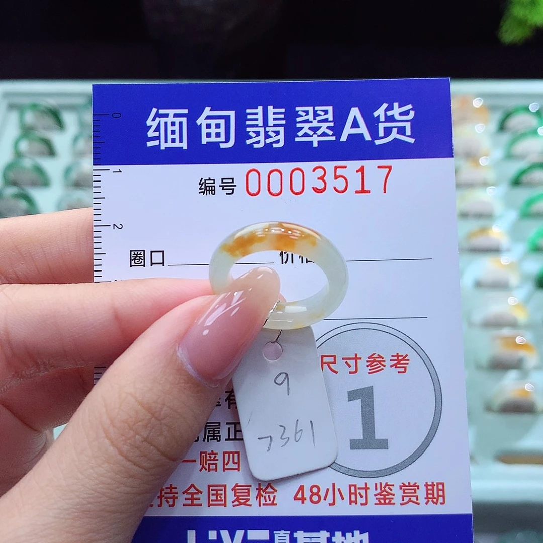 翡翠戒指未镶嵌9号