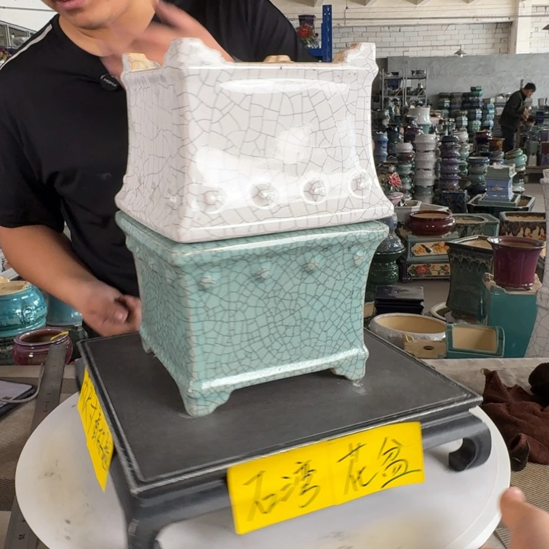 。一风堂石湾花盆 瑕疵 内16*12