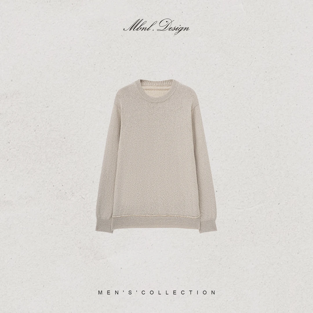 MBNL-F「杰尼.Resist」秦磊男装进口横机精工小肚棉长袖LL-WSY1194