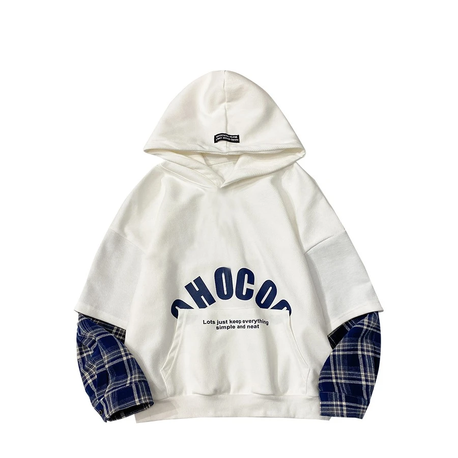 Y6167中大童韩版上衣宝宝洋气连帽衫儿童假两件外套