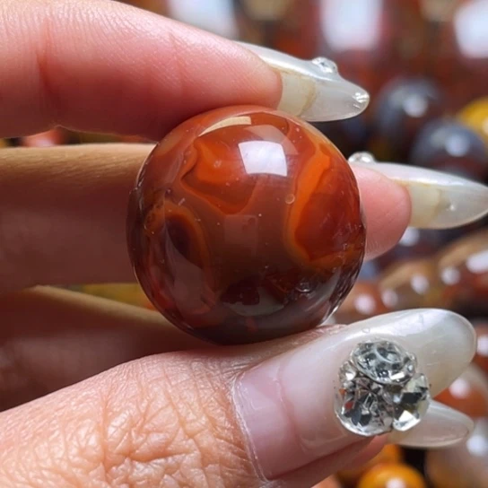 玛瑙/玉髓未镶嵌吊坠