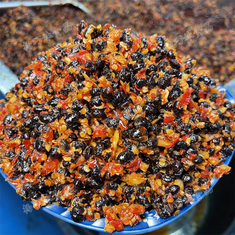 杨巧妹香辣黑豆豉装江西特产美食即食豆瓣酱豆豉辣椒酱调味佐餐