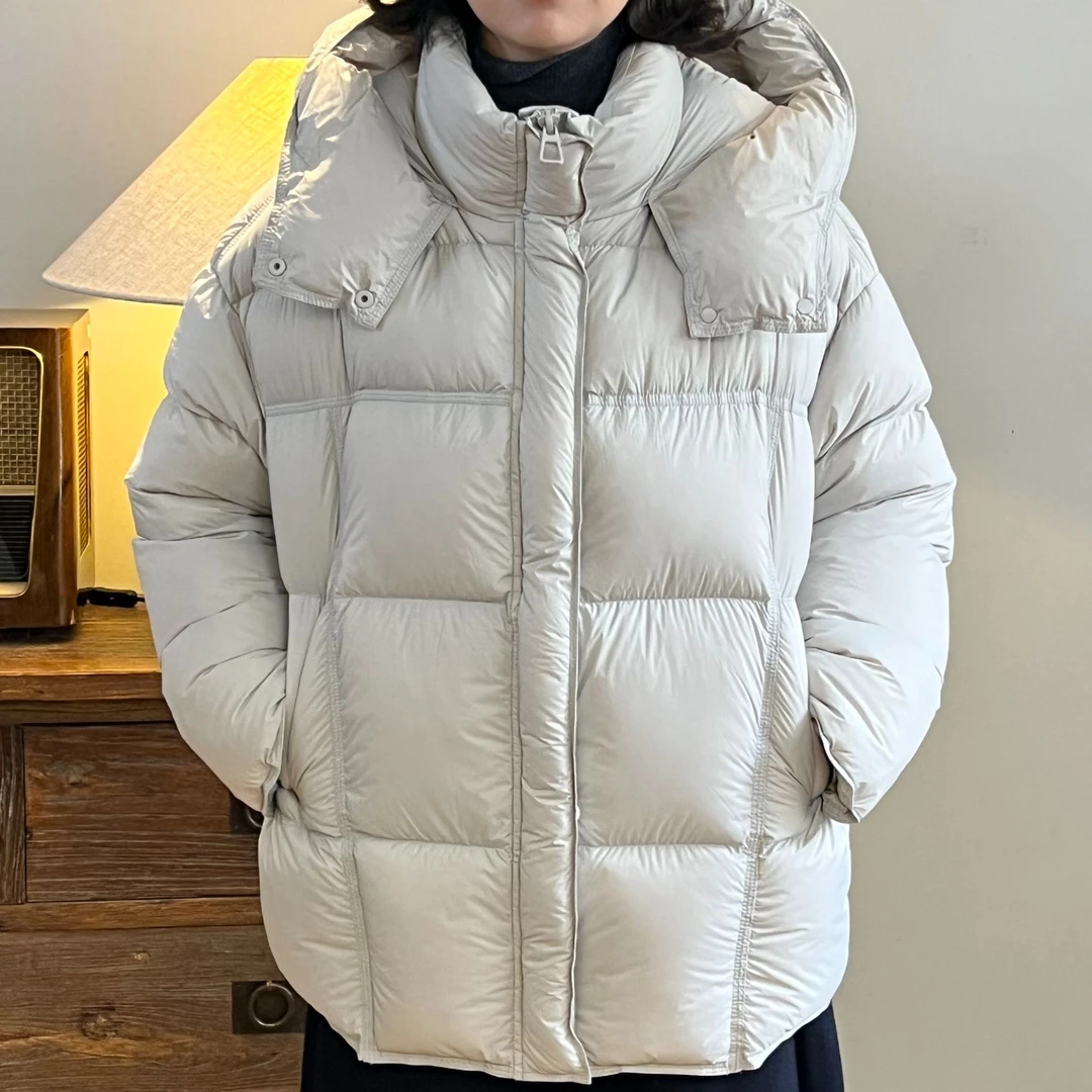 HALUNGLE/海伦格丽海伦格丽  R2609   连帽冬季保暖鸭绒羽绒服