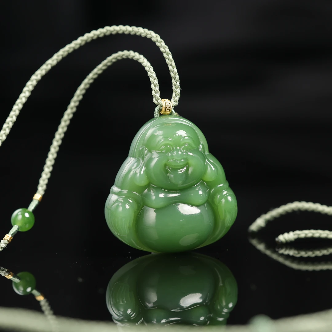 本真 | 予若 | 严选精品和田玉碧玉老料佛公吊坠