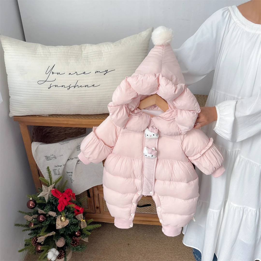 【4号】-右见-冬季连体棉衣爬服新款洋气保暖加厚抱衣包屁衣-A197