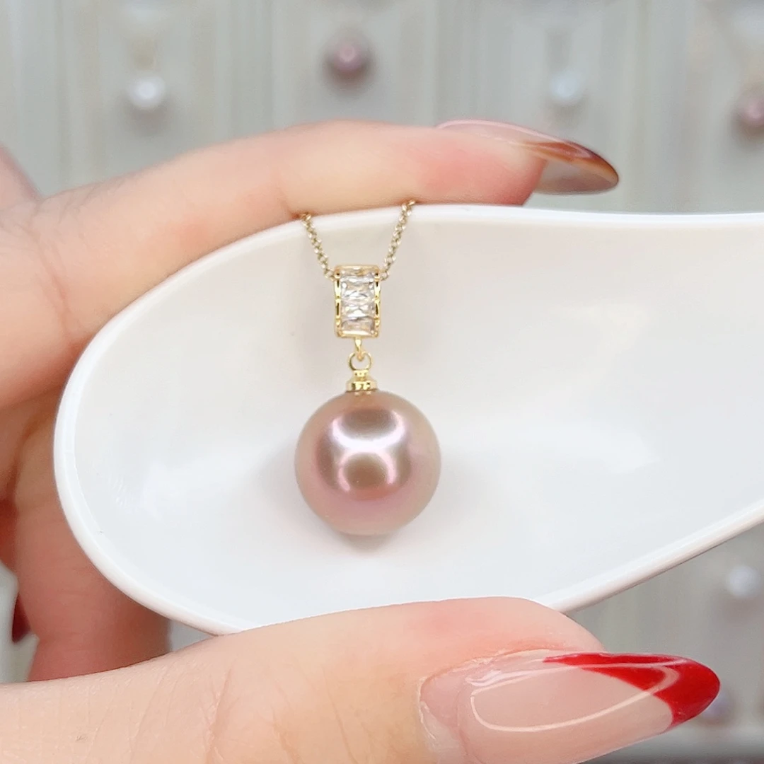 合金淡水珍珠吊坠(赠链)