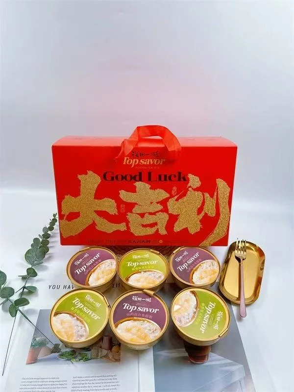 深田一彬花胶礼盒即食椰香银耳鱼胶营养山药百合女生早餐代餐免煮