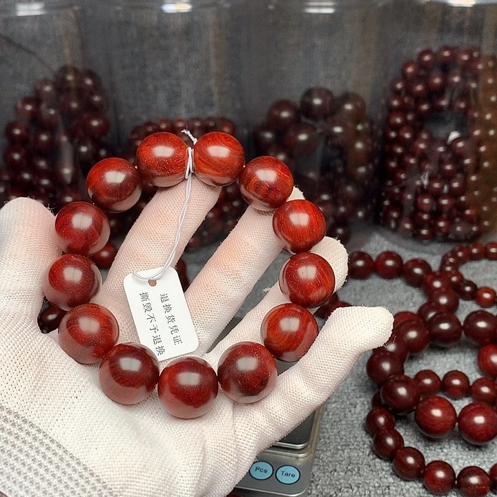 从***来手串/手链檀香紫檀（小叶紫檀）原汁原味18泥料带星