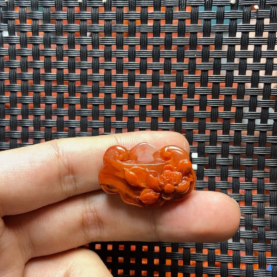南红玛瑙未镶嵌吊坠(不含链)