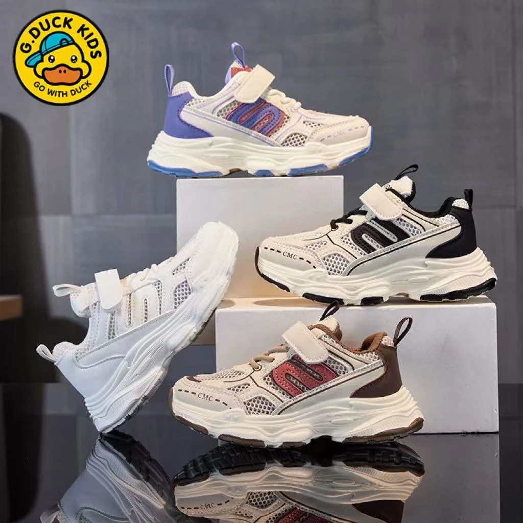 儿童2025网面夏季新款单网软底防滑透气运动鞋B-16码27-38男女童