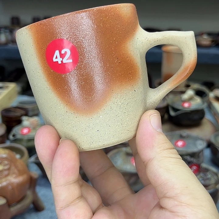 小西陶古备前茶杯茶宠
