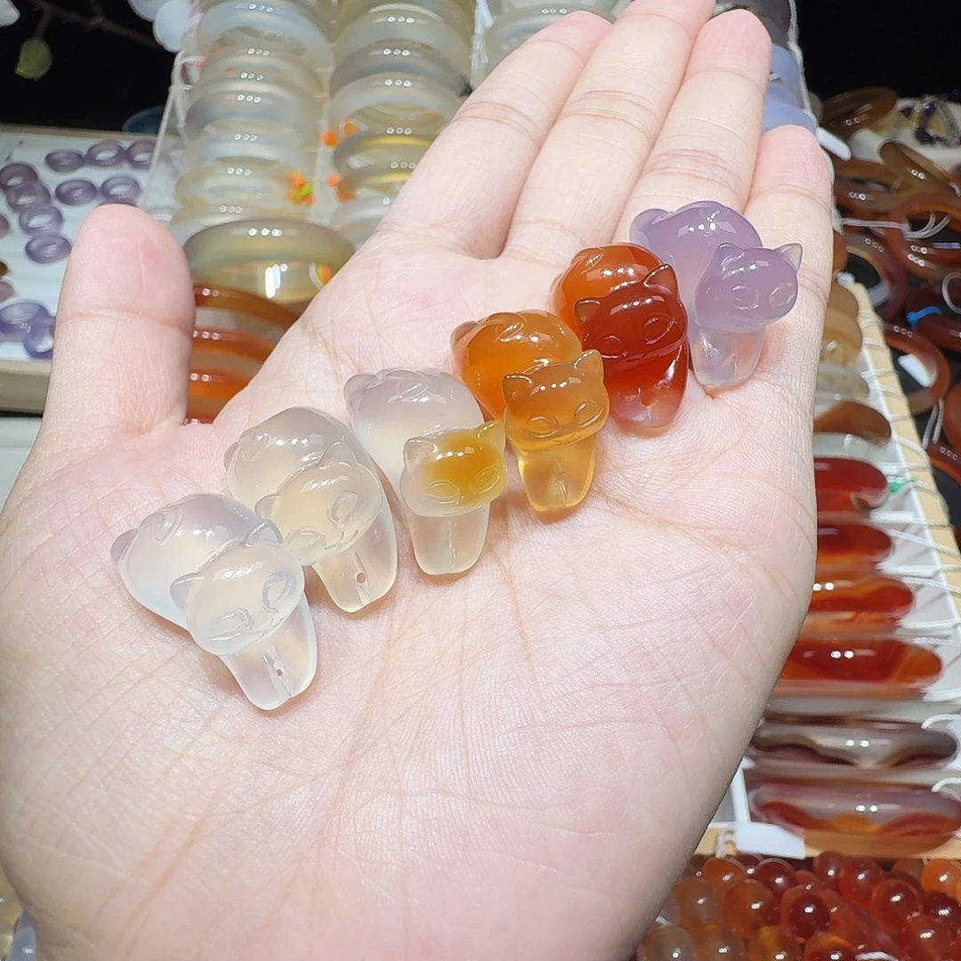 未镶嵌玛瑙/玉髓珠宝半成品