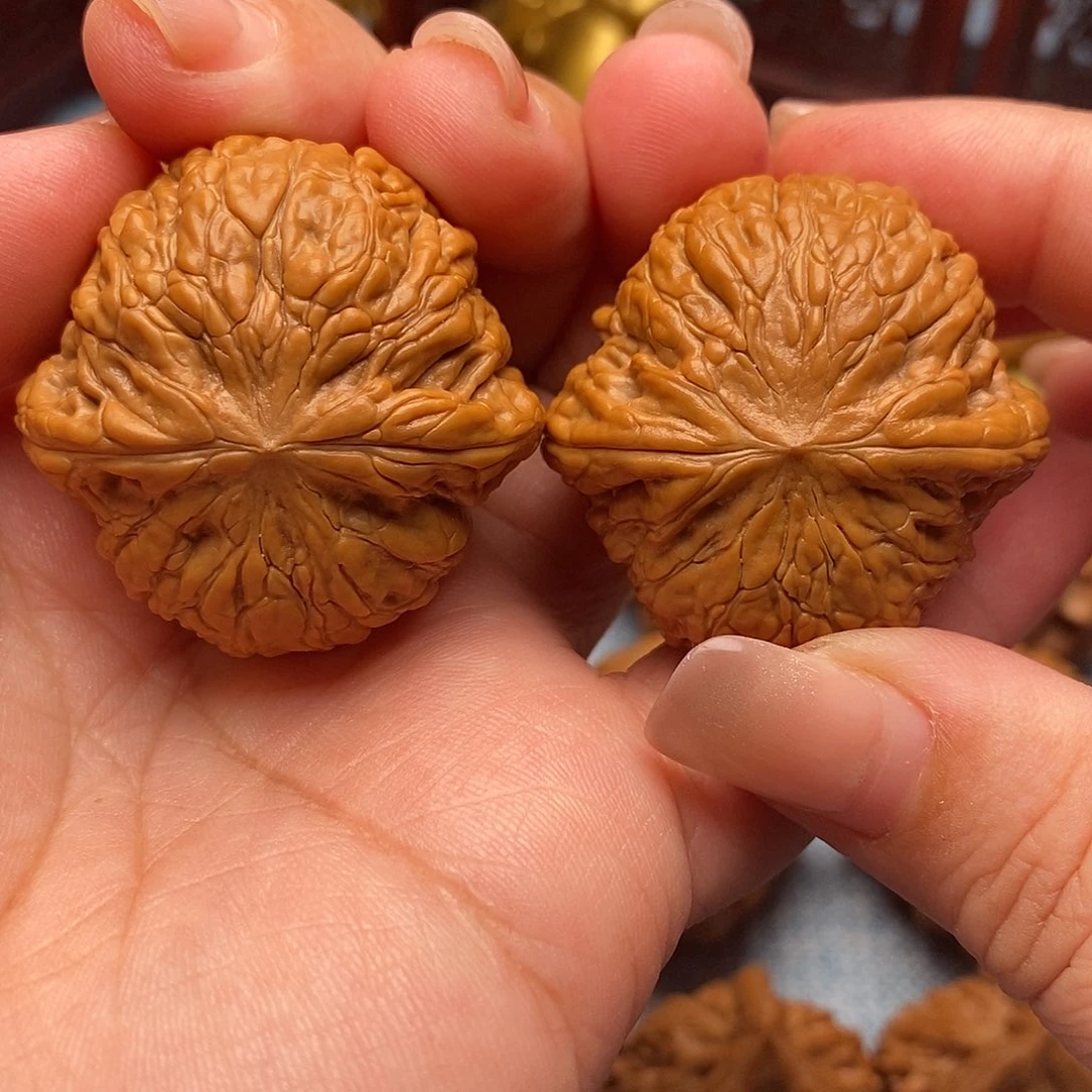 文玩核桃把件38全品绝配铁锤