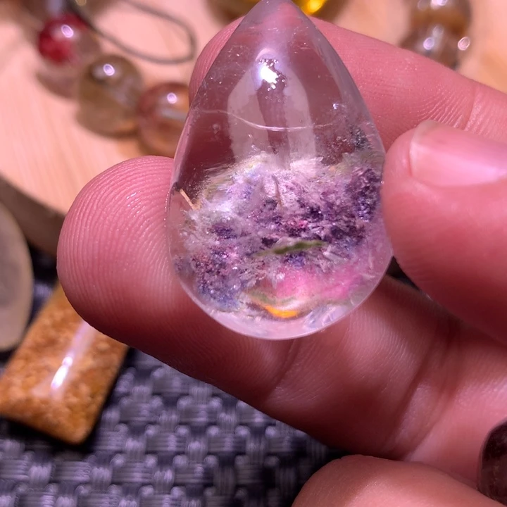银***幻吊坠(不含链)银S925镶嵌水晶