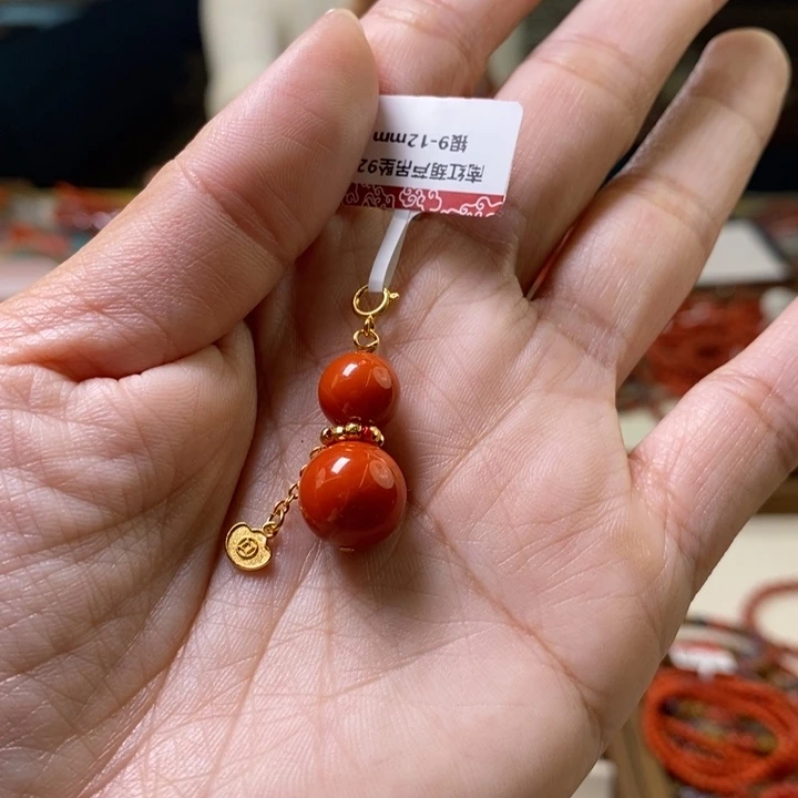 银S925镀金镶嵌卡9-卡12吊坠南红玛瑙