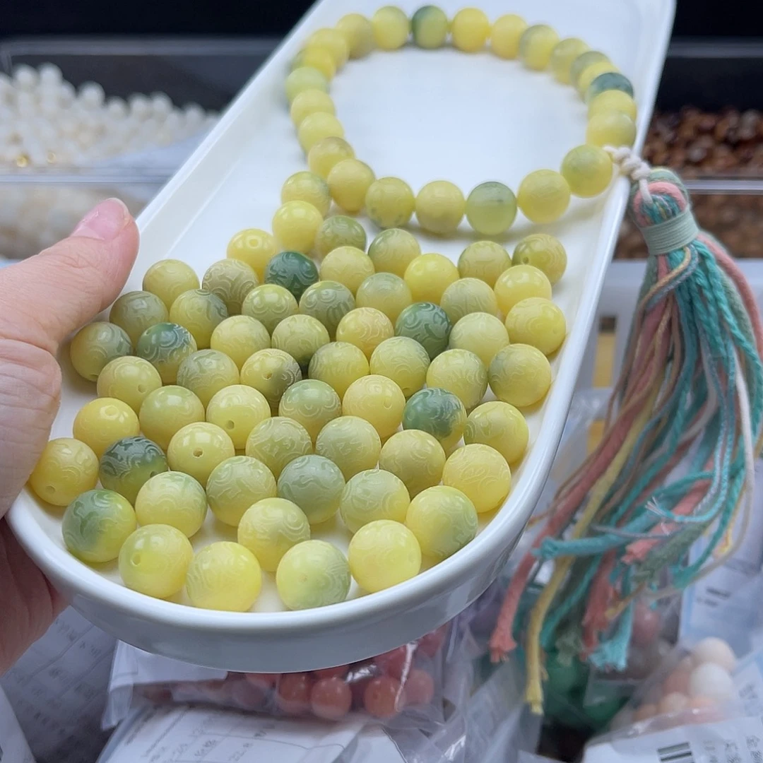 白玉菩提吊坠aa12mm/50颗