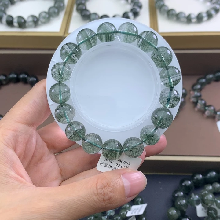 未镶嵌手链水晶绿幽灵
