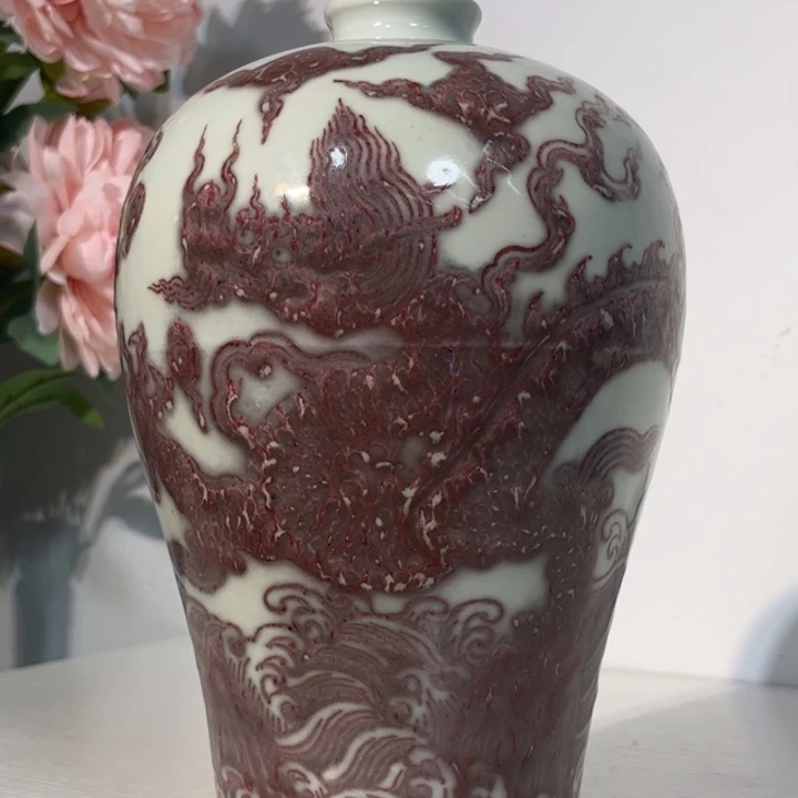 万***兄摆件青花瓷器摆件现代工艺品