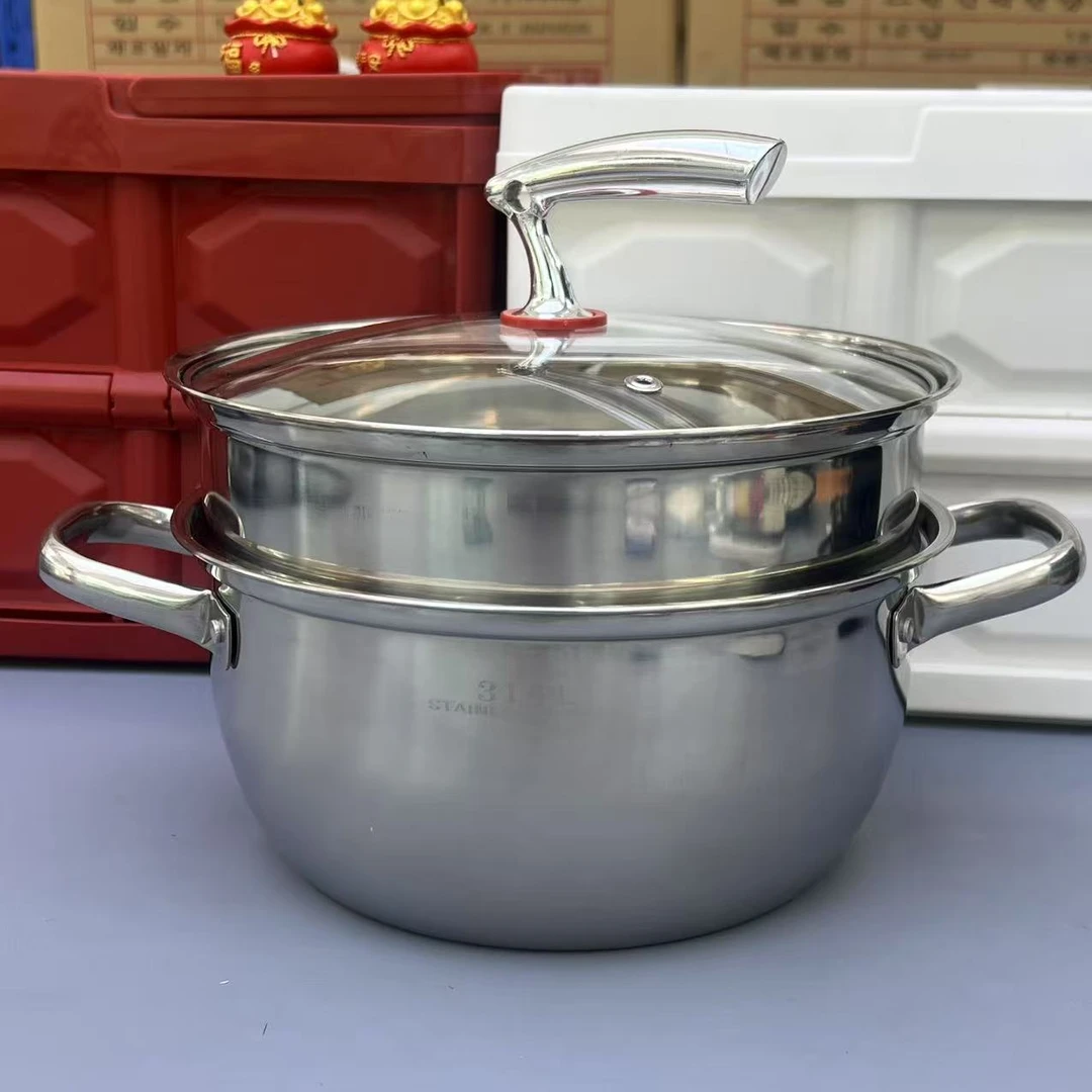 【618专享价】高档加大24厘米蒸汤锅1个家用厨房必备轻奢【汤家限定】