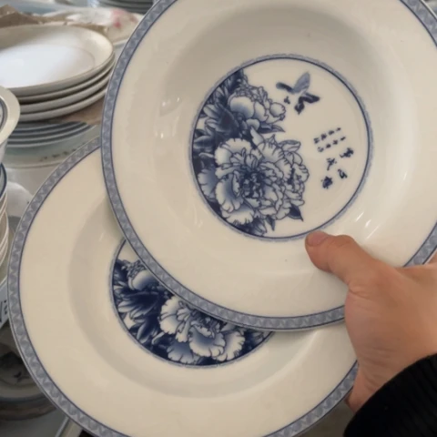 其他瓷8寸深盘两个