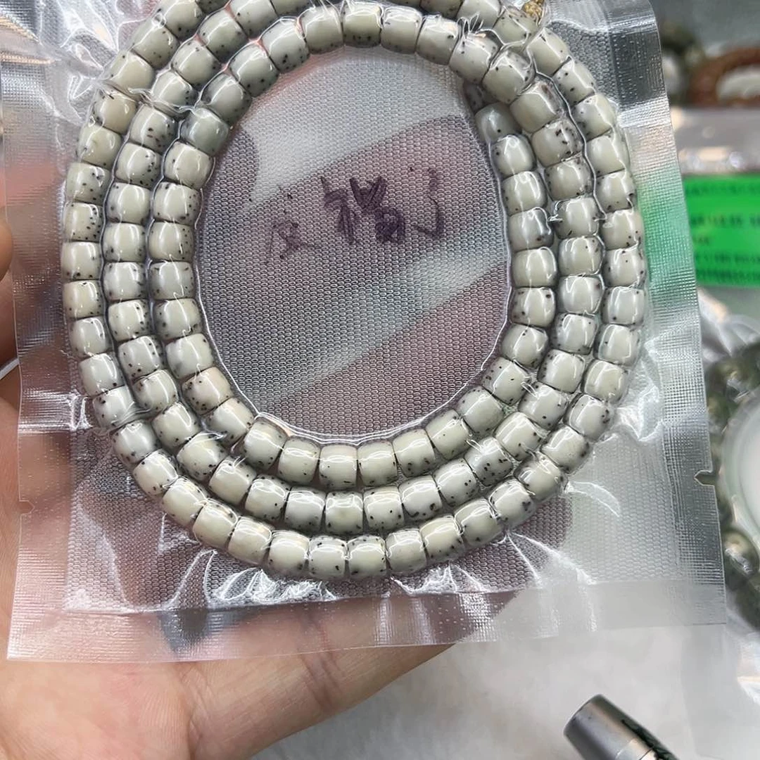 星月菩提手串72殿堂爆透半臂河豚星月108-65直切