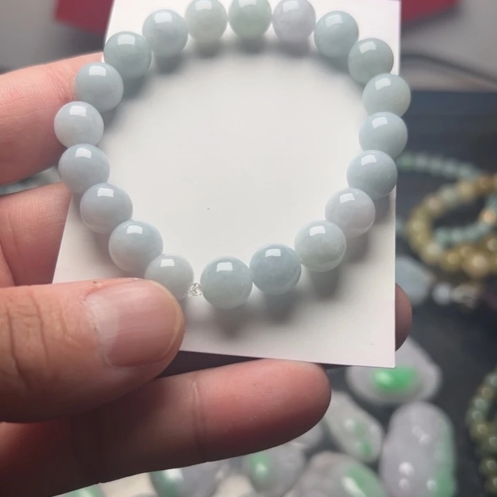 翡翠未镶嵌手链缅甸翡翠A货