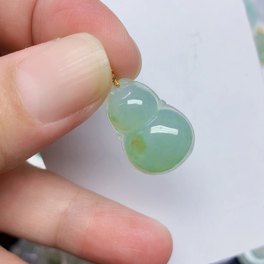 翡翠18K金镶嵌颈饰4667885