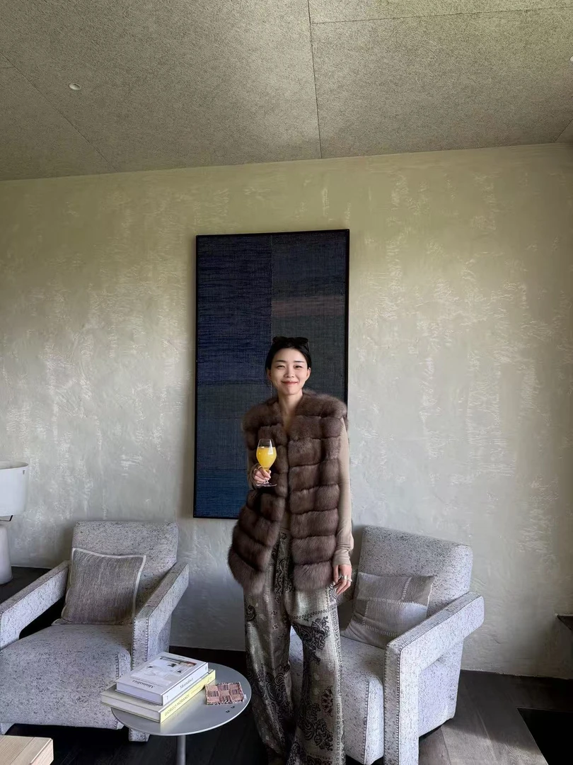 【YINGMOMO】影哥「吉普赛」高定系列意大利染色紫貂稀有色限定马甲