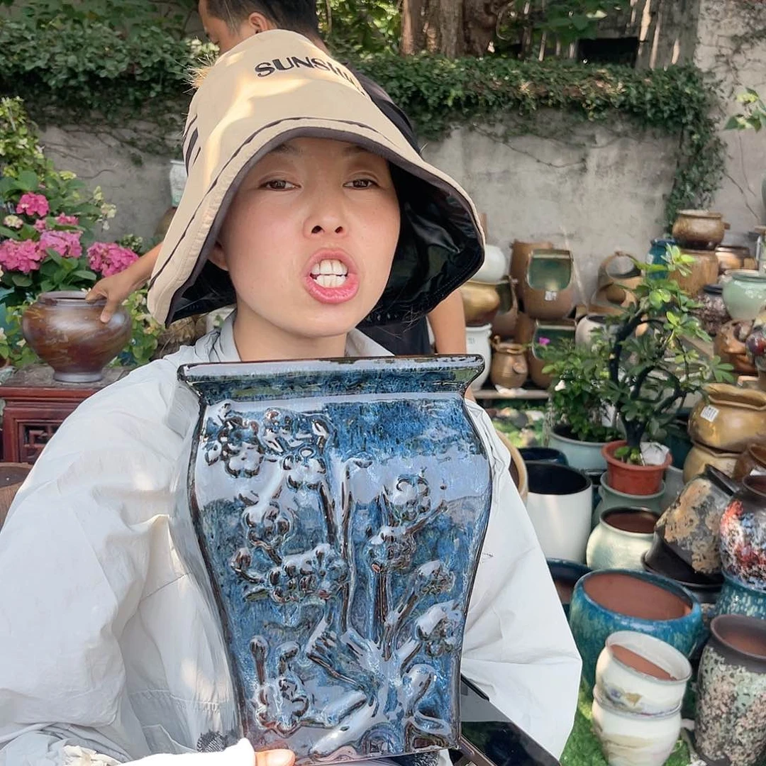 紫砂花盆王嫂花盆直播0603-376高24口20