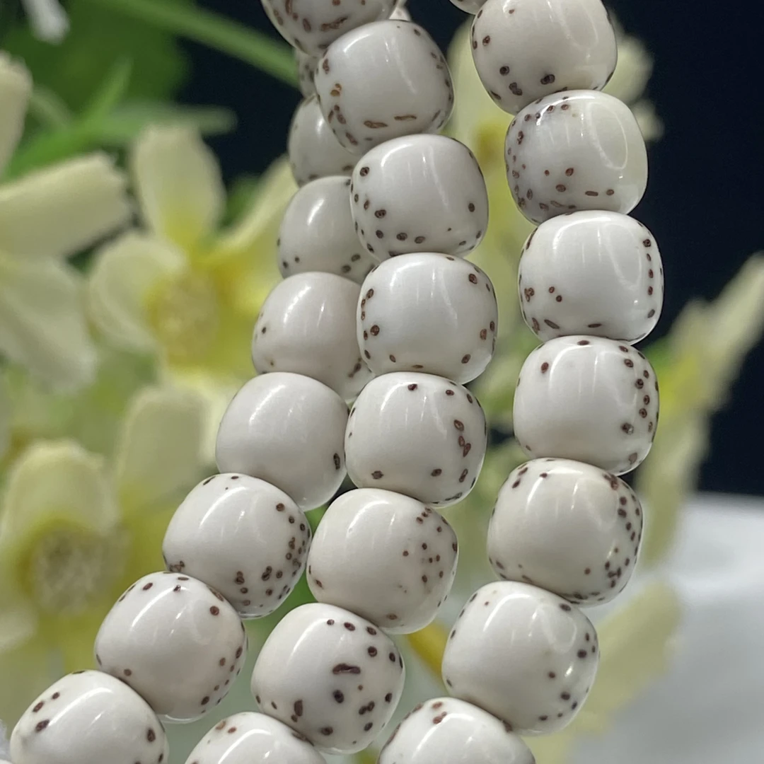 T2471原生态顺白半壁江山大留白108颗无月老型桶长串