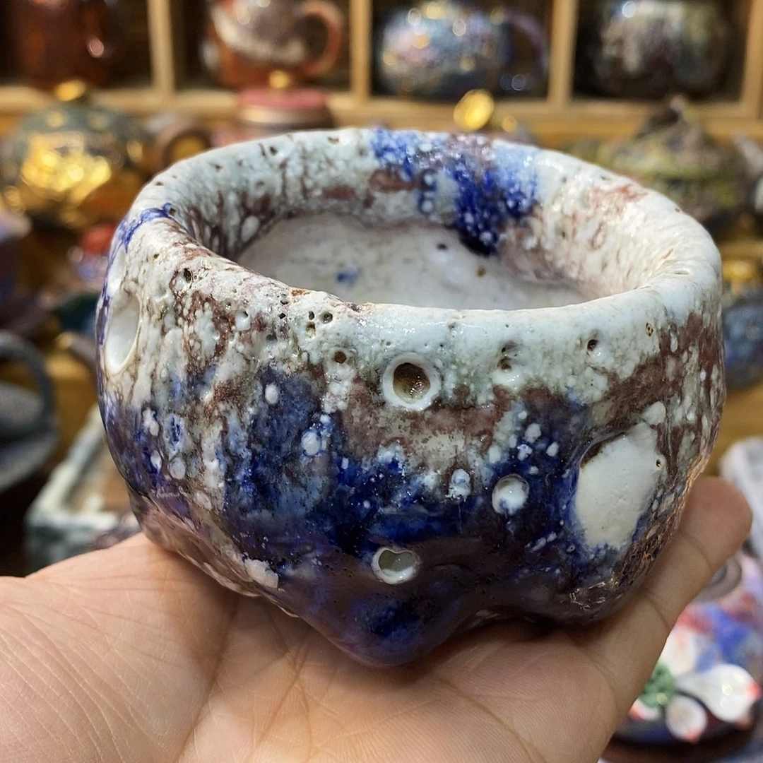 粗陶志野柴烧茶器