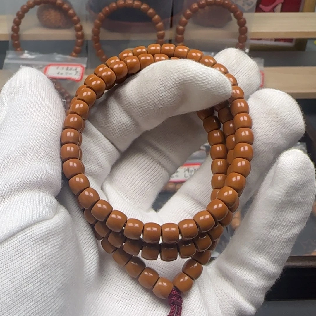 手串橄榄核老挝长串直切6.3mm