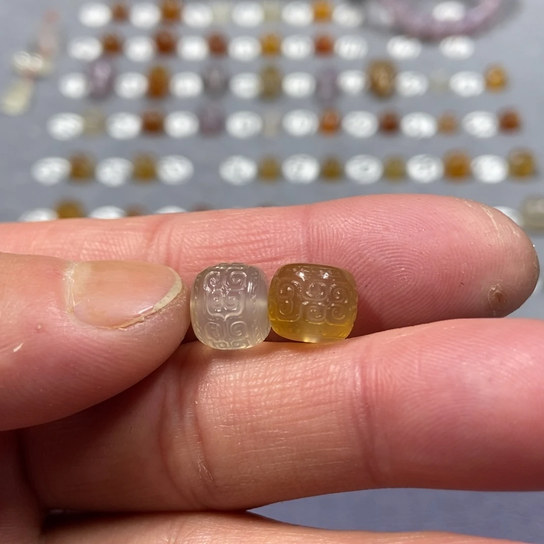 常****玛瑙/玉髓合金颈饰珠