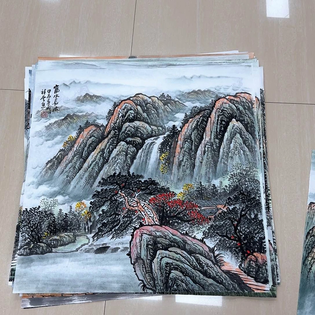 国画国画作品多次