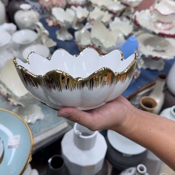 瓷片陶瓷工艺花瓶摆件