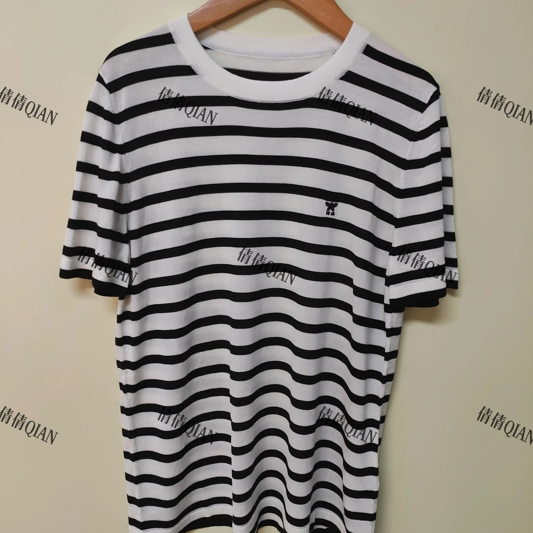 春季新款条纹套头针织衫 (810006-619-412）