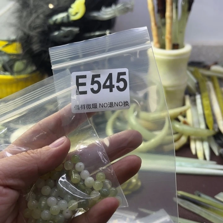 蛇纹石玉发饰合金雪*华